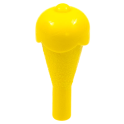 Ice Cream Cone with Ice Cream - Yellow