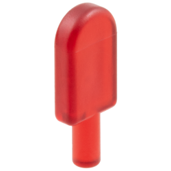 Ice Pop (Freezer / Lollipop / Lolly / Pole / Popsicle / Stick) - Trans-Red