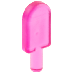 Ice Pop (Freezer / Lollipop / Lolly / Pole / Popsicle / Stick) - Trans-Dark Pink