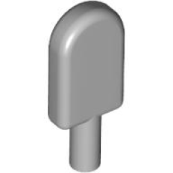 Ice Pop (Freezer / Lollipop / Lolly / Pole / Popsicle / Stick) - Light Bluish Gray
