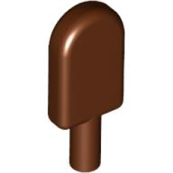 Ice Pop (Freezer / Lollipop / Lolly / Pole / Popsicle / Stick) - Reddish Brown