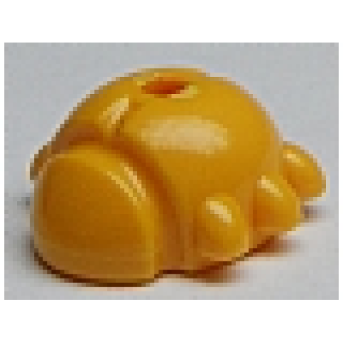 Деталь LEGO 93081b Friends Accessories Beetle / Ladybug with Stud Holder - Bright Light Orange