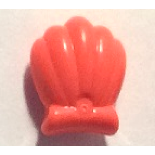 Деталь LEGO 49595d Friends Accessories Clam Shell Small - Coral
