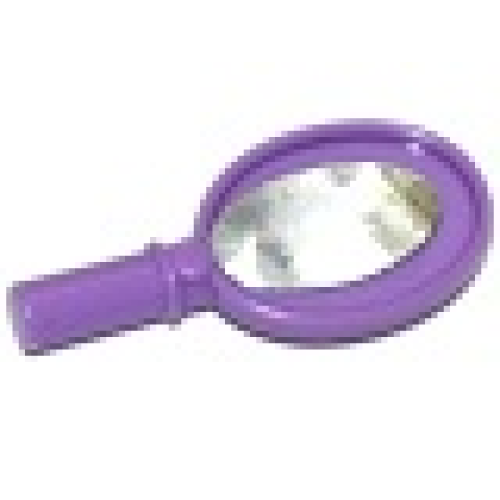 Деталь LEGO 93080bpb001 Friends Accessories Hand Mirror with Heart on Reverse with Oval Mirror Pattern (Sticker) - Sets 3187 / 41093 - Medium Lavender