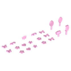 Friends Accessories, Hair Care, 20 in Bag (Multipack) - Bright Pink