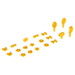 Friends Accessories, Hair Care, 20 in Bag (Multipack) - Bright Light Orange