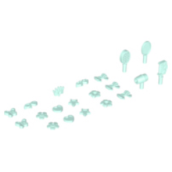 Friends Accessories, Hair Care, 20 in Bag (Multipack) - Light Aqua