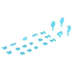 Friends Accessories, Hair Care, 20 in Bag (Multipack) - Medium Azure