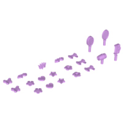 Friends Accessories, Hair Care, 20 in Bag (Multipack) - Medium Lavender