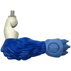 Galidor Limb Arm Nepol, Bottom Section with Blue Fur, Medium Blue Hand, and Light Gray Rotation Joint Pin - White Galidor Limb Arm Nepol, Bottom Section with Blue Fur, Medium Blue Hand, and Light Gray Rotation Joint Pin - White