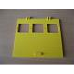 Garage Door 1 x 12 x 9 with Three Windows, Locking Dual 2 Finger Hinges - Yellow Garage Door 1 x 12 x 9 with Three Windows, Locking Dual 2 Finger Hinges - Yellow