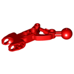 Hero Factory Arm / Leg Angular with Ball Joint and Ball Socket - Red Hero Factory Arm / Leg Angular with Ball Joint and Ball Socket - Red