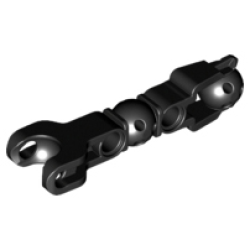Hero Factory Arm / Leg with Ball Joint and Ball Socket and 2 Pin Holes - Black Hero Factory Arm / Leg with Ball Joint and Ball Socket and 2 Pin Holes - Black