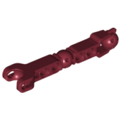 Hero Factory Arm / Leg with Ball Joint and Ball Socket and 4 Pin Holes - Dark Red Hero Factory Arm / Leg with Ball Joint and Ball Socket and 4 Pin Holes - Dark Red