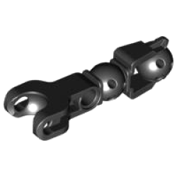 Hero Factory Arm / Leg with Ball Joint and Ball Socket and Pin Hole - Black Hero Factory Arm / Leg with Ball Joint and Ball Socket and Pin Hole - Black