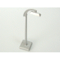 HO Scale, Accessory Lamp Post with Curved Top and 2 x 2 Base (UK issue only) - Metallic Silver HO Scale, Accessory Lamp Post with Curved Top and 2 x 2 Base (UK issue only) - Metallic Silver