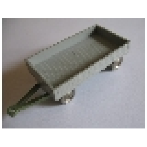 Деталь LEGO x1083c01 HO Scale, Mercedes Trailer for Open Bed Truck, Gray Flatbed - Sand Green