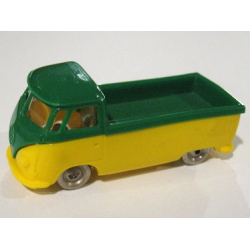 HO Scale, VW Pickup with Yellow Base - Green HO Scale, VW Pickup with Yellow Base - Green