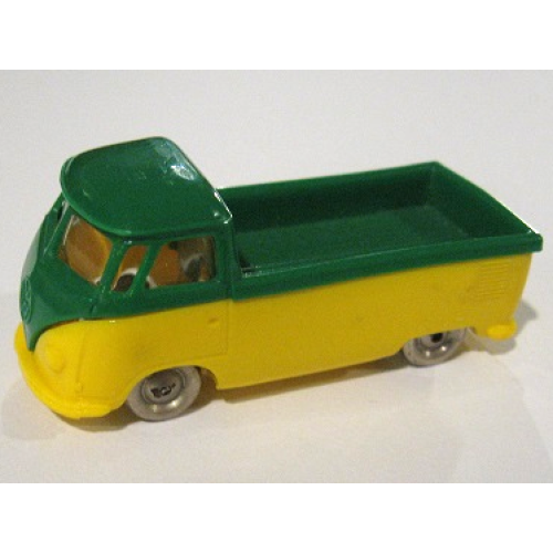 Деталь LEGO 259pb01 HO Scale, VW Pickup with Yellow Base - Green
