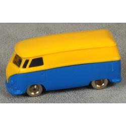 HO Scale, VW Van with Blue Base - Yellow HO Scale, VW Van with Blue Base - Yellow