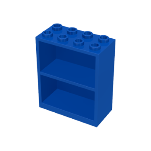 Деталь LEGO 1 Homemaker Bookcase 2 x 4 x 4 - Blue