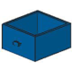 Homemaker Cupboard 4 x 4 x 4 Drawer - Blue