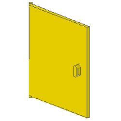 Homemaker Cupboard Door 4 x 4 - Yellow