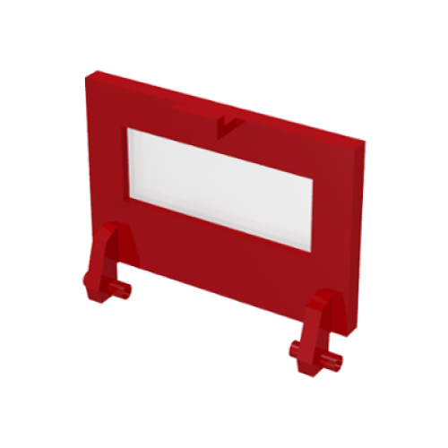 Деталь LEGO 843 Homemaker Stove / Oven Door - Red