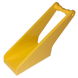Hook Fabuland Tow - Arm, 2 x 4 Base - Yellow