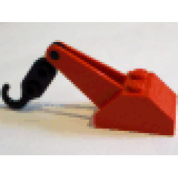 Hook Slope 45 2 x 3 x 1 1/3 Double with Arm with Black Tow Hook (3135 / 3136) - Red