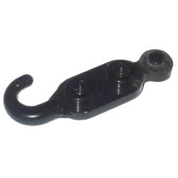 Hook Tow with 2 Studs on Both Sides - Black