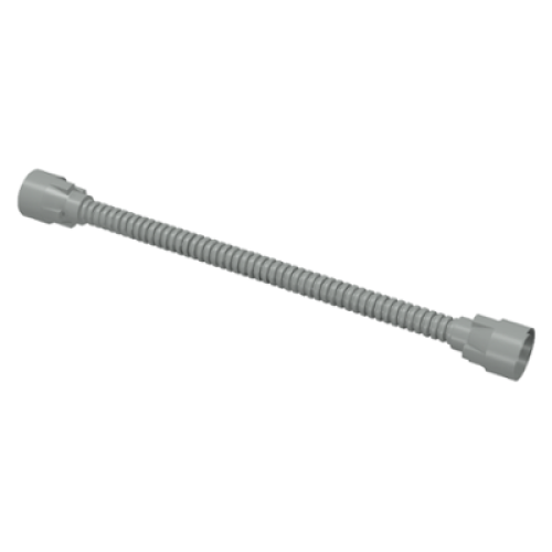 Деталь LEGO 73590c02a Hose, Flexible 8.5L with (Same Color) Tabbed Ends - Light Gray