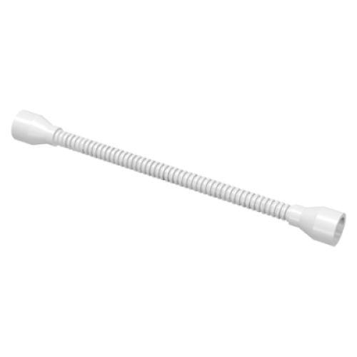 Деталь LEGO 73590c01a Hose, Flexible 8.5L with (Same Color) Tabless Ends - White
