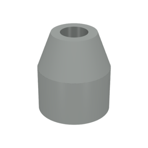 Деталь LEGO 752 Hose, Flexible 8.5L, End 1 x 1 x 2/3 Tabless - Light Gray