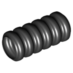 Hose, Ribbed 7mm D. 2L / 1.6cm - Black