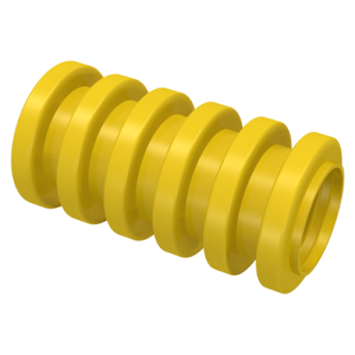 Деталь LEGO 78c02 Hose, Ribbed 7mm D. 2L / 1.6cm - Yellow