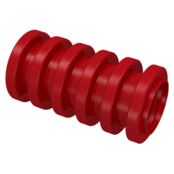 Hose, Ribbed 7mm D. 2L / 1.6cm - Red