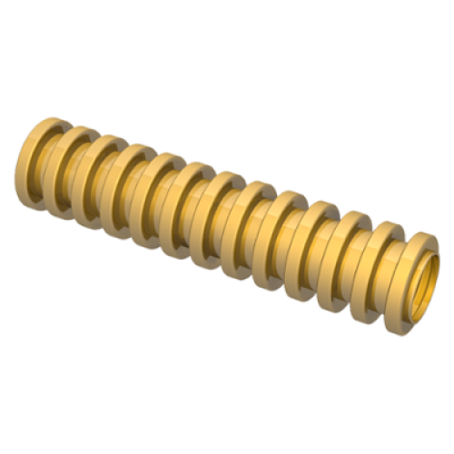 Деталь LEGO 78c04 Hose, Ribbed 7mm D. 4L / 3.2cm - Metallic Gold