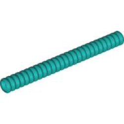 Hose, Ribbed 7mm D. 9L / 7.2cm - Dark Turquoise
