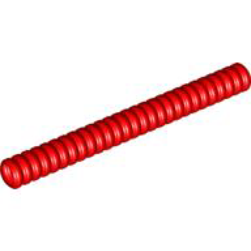 Деталь LEGO 78c09 Hose, Ribbed 7mm D. 9L / 7.2cm - Red
