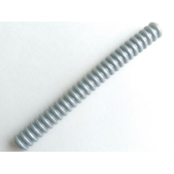 Hose, Ribbed 7mm D. 9L / 7.2cm - Pearl Light Gray