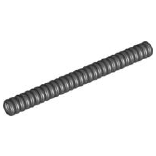 Деталь LEGO 78c10 Hose, Ribbed 7mm D. 10L / 8.0cm - Black