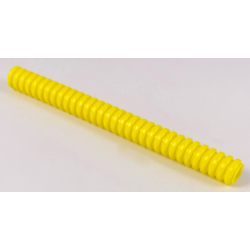 Hose, Ribbed 7mm D. 10L / 8.0cm - Yellow