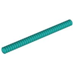 Hose, Ribbed 7mm D. 12L / 9.6cm - Dark Turquoise