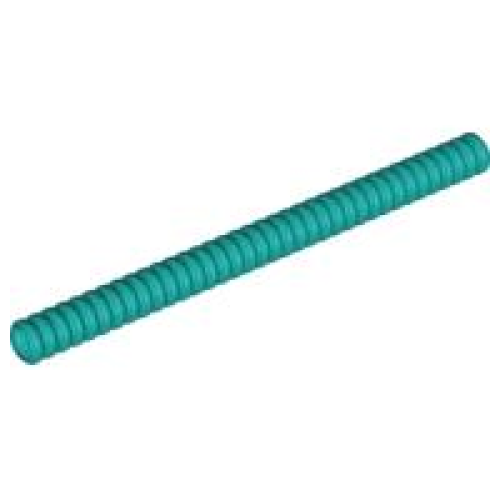 Деталь LEGO 78c12 Hose, Ribbed 7mm D. 12L / 9.6cm - Dark Turquoise
