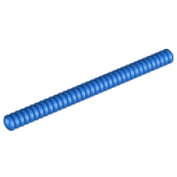 Hose, Ribbed 7mm D. 12L / 9.6cm - Blue