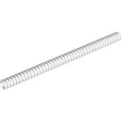 Hose, Ribbed 7mm D. 14L / 11.2cm - White