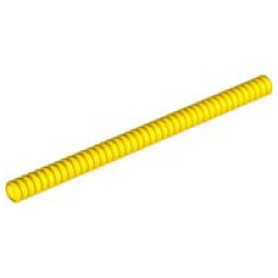 Hose, Ribbed 7mm D. 14L / 11.2cm - Yellow