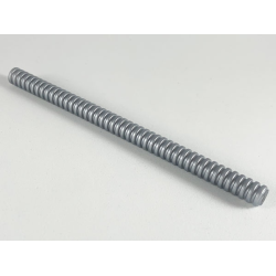 Hose, Ribbed 7mm D. 14L / 11.2cm - Pearl Light Gray