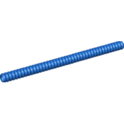 Hose, Ribbed 7mm D. 14L / 11.2cm - Blue
